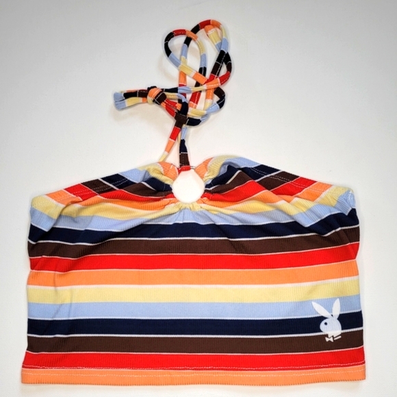 PLAYBOY Tops - Striped Tank Tube Top Size Medium